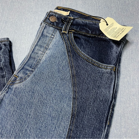 NWT Levi’s Wedgie Bootcut Western Size 27/32 in Practically Pieced Medium Wash - Picture 4 of 8